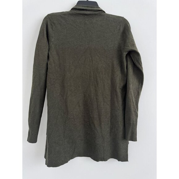 Pink Clover Womens Olive Open Front Cardigan Sweater With Pockets Size S - Picture 2 of 9